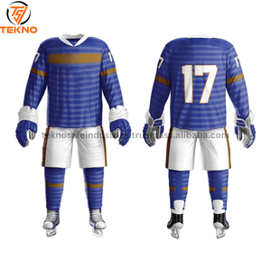 Uniforme de hockey sur glace d'équipe personnalisé brodé de qualité supérieure personnalisé nouveau design pas cher prix sublimation uniforme de hockey sur glace - Product Image 1