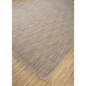 พรมขนสัตว์ทอมือลายเส้นโค้งสีเบจน้ำตาลขนาดใหญ่รูปทรงสี่เหลี่ยมผืนผ้าลายทางสามมิติสีพื้นสำหรับบ้าน ห้องโถง ห้องนั่งเล่น ห้องนอน-Hwl-55 - Product Image 2