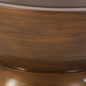 Table basse ronde noire écologique de designer, base en métal doré en nid d'abeille, décoration moderne minimaliste de luxe pour salon - Product Image 4
