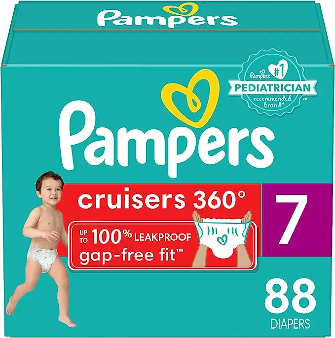 Pampers Cruisers Diapers Size 7, 88 Count