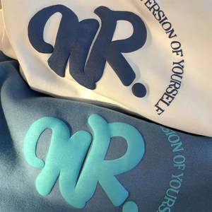 Sweats à capuche en coton pour hommes Design personnalisé Sweats à capuche grande taille avec impression bouffante Make Your Design Graphic Hoodies - Product Image 3