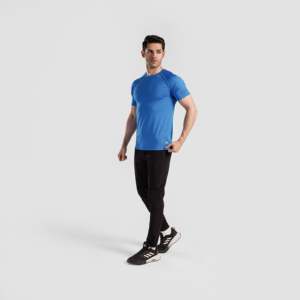 Camiseta Deportiva GA Power Tee Azul Eléctrico, Corte Ajustado, 100% Poliéster, Ligera y Compresible - Product Image 5