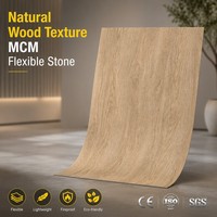 Revêtement mural flexible ignifuge A2 en grain de bois MCM pour la rénovation extérieure et la décoration d'hôtels – Prix de gros usine