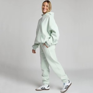 Sudadera con Capucha Extra Grande Personalizada con Cremallera para Mujer, Transpirable, de Algodón, Poliéster y Felpa, Ropa de Estar en Casa, Bordada, Forrada, Súper Suave - Product Image 5