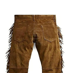 กางเกงหนังกลับชาย ดีไซน์ล่าสุด บริการ OEM สวมใส่สบาย คุณภาพพรีเมียม ขอบรุ่ย ลุคเท่ - Product Image 4