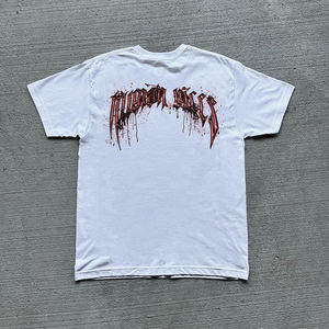 Black Oversized T-<b>Shirt</b> with <b>Gothic</b> Face Graphic Print Streetwear Casual 100% cotton T-<b>shirt</b> for <b>men</b> loose fit printed 2025 - Product Image 5