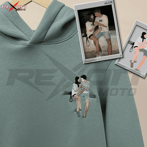 Sudadera con Capucha Personalizada Bordada y Forrada, Sudadera Unisex de Poliéster y Algodón, Transpirable, de Secado Rápido, con Diseño de Gato o Perro, para Primavera - Product Image 2