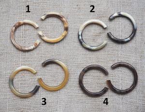 ต่างหูเขาควายสำหรับเด็กผู้หญิง ต่างหูผู้หญิง เครื่องประดับเขาธรรมชาติสำหรับผู้หญิง คุณภาพสูง - Product Image 1