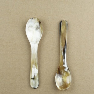 100% Natural Handmade Cow/Ox Horn <b>Massage</b> Spoon <b>Set</b> Inexpensive Agate From India Waterproof Feature - Product Image 4