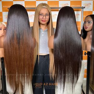 Peluca ondulada recta de color personalizado para mujer Paquetes de cabello humano virgen vietnamita, extensiones de cabello Envío mundial - Product Image 2