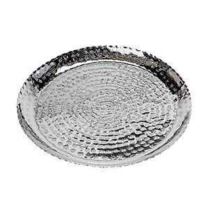 Plateau de service en métal gris avec poignée de forme ronde pour la maison et l'hôtel plateaux de service de table pour aliments et boissons - Product Image 3
