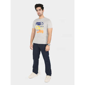 EINYA Graphic Slim Fit 100% Cotton T-Shirt 250-300 Gsm Jersey Heavy Weight Compressed Screen <b>Print</b> & Silk Screen Printing - Product Image 1