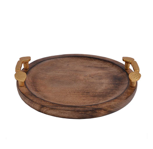 Bandeja de servicio de madera de acacia Bandeja de servicio de café decorativa de escritorio de alta calidad Venta superior - Product Image 6