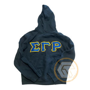 Trésors grecs – Sweat à capuche personnalisé en molleton de coton 500g Sigma Gamma Rho avec logo brodé sur le devant, écologique et respirant pour l'automne - Product Image 6