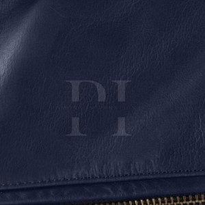 Veste en cuir de moto pour hommes de haute qualité sur mesure tissu respirant avec col montant et fermeture éclair pour l'hiver - Product Image 3