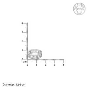 Anillo Jali de plata de alta calidad para hombre, estilo Hip-Hop Vintage, chapado en rodio con bisel de piedras preciosas, joyería elegante - Product Image 4