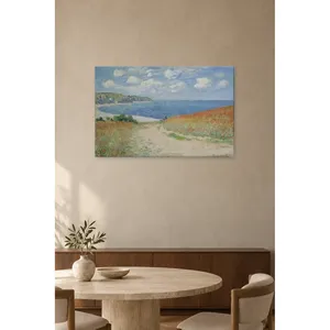 Impression sur toile Fida Monet Chemin de coquelicots au bord de la mer - Product Image 5