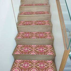 Tapis d'escalier vintage, tapis d'escalier lavable, tapis personnalisé, tapis imprimé - Product Image 3