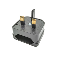 Adaptateur de prise UE vers Royaume-Uni, convertisseur 2 broches vers 3 broches, adaptateur Europe vers Royaume-Uni, certifié BS 5732, adaptateur de voyage avec fusible