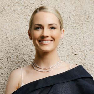 Collar de tenis de diamante de moissanita de doble hebra celestial de plata 925-collares elegantes de diamantes de lujo - Product Image 1