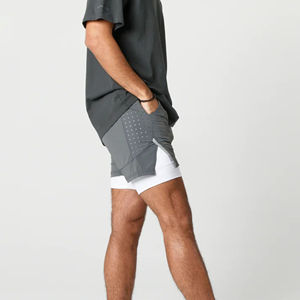 Great for Fitness <b>Yoga</b> Outdoor Activities New Arrival Factory Made <b>Men</b> Performance Training <b>Shorts</b> Comfortable and Stretchy - Product Image 2