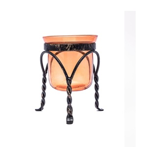 Métal de Base de fleur suspendu de couleur noire pour la décoration de la maison T Light Bougeoir pour la décoration de Festival - Product Image 5