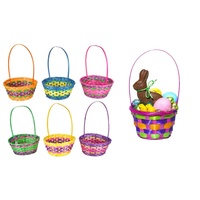 Produits en ligne paniers de pâques stockage cadeau de noël tissé bambou fruit oeuf bonbons fleur fille panier décoration fête d'anniversaire