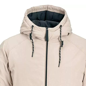 Veste d'hiver matelassée pour homme, imperméable, personnalisée, avec col montant, logo imprimé sur le devant, design rembourré et chaud, OEM - Product Image 6