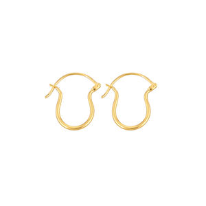 ต่างหูห่วงชุบทองต่างหูทำมือต่างหูทองเหลืองดีไซน์คลาสสิกสำหรับผู้หญิงและเด็กผู้หญิงมาใหม่ - Product Image 1