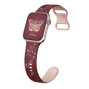 Correa deportiva de diseñador para <span class=keywords><strong>Apple</strong></span> <span class=keywords><strong>Watch</strong></span> Ultra IWatch S10 9 8 7 6 5 4 3 2 1 SE, pulsera de verano de repuesto, correa de silicona suave - Product Image 1