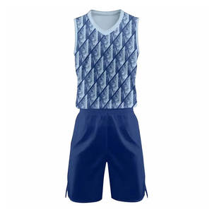 Ensemble d'uniformes de basket-ball pour hommes personnalisés OEM tissu respirant à séchage rapide comprenant un maillot sans manches et un short grande taille - Product Image 2