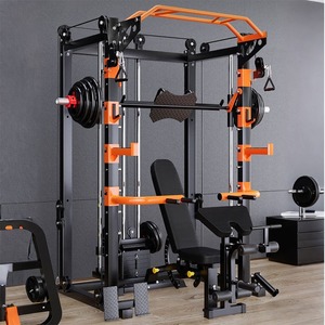 Último modelo mejorado: Barra guía Smith multifunción todo en uno, inclinada y vertical, con cable cruzado, rack de potencia profesional ajustable. - Product Image 1