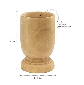 Haute vente bois verre maison cuisine Table à manger boire bois verre Top qualité bois massif verre 100% fait à la main taille personnalisée - Product Image 3