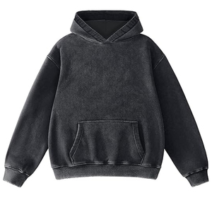 เสื้อฮู้ดและเสื้อสเวตเตอร์ผู้ชายผ้าซักกรดเสื้อแจ็กเก็ตสไตล์เมือง - Product Image 1