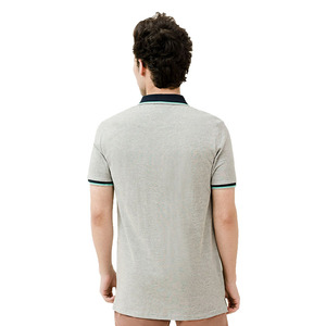 Polo informal de manga corta de estilo clásico de alta calidad para hombre, estampado sólido, etiqueta privada personalizable, logotipo personalizado - Product Image 3