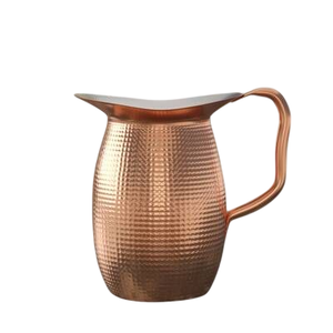 Antique Design Pure <b>Copper</b> Hammered Design Water Jug With <b>Handle</b> Wedding and Hotel Bar Ware for Drinking Usage - Product Image 1