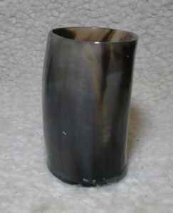 แก้วมักลายเขาควายแต่งได้ตามต้องการพิมพ์โลโก้ได้ทุกขนาดสำหรับสไตล์ไวกิ้งโดยงานฝีมือรูปพระจันทร์เสี้ยว - Product Image 1