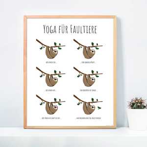 Affiche murale Yoga pour les paresseux - Product Image 2