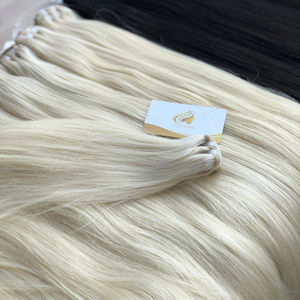 Extensions de cheveux vierges vietnamiens Remy de 15 ans d'expérience, les moins chères, couleur SDD, 8-32 pouces, 100 grammes, cheveux lisses et colorés - Product Image 1
