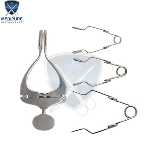 Ensemble de 3 écarteurs buccaux vétérinaires en acier inoxydable pour rongeurs, avec dilatateur de joue, pour chirurgie de rats et de lapins - Product Image 3