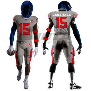 Uniforme de football américain en polyester 100%, style unique en stock, uniforme de football américain - Product Image 2