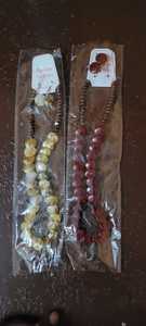 Conjunto de joyería azul único de madera y resina Pendientes y collar con forma de Luna bonita para boda - Product Image 4