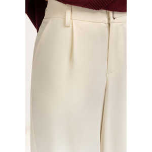 Pantalon décontracté large pour femme WM-TRC-WS25-025 en crêpe respirant avec taille élastique et technique froissée - Product Image 3