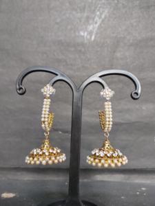 Low Prices Earrings Set with 22CT Gold Plated Round Shaped Trendy Designed Fancy Earrings Set <b>for</b> <b>Sale</b> by Exporters - Product Image 3