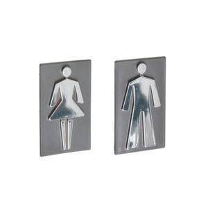 Letrero de Inodoro Autoadhesivo 8,5 cm-Grafito (insignia) - Product Image 1