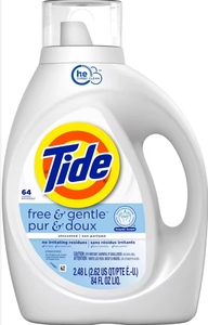 Wholesale New Free & Gentle Liquid Laundry <b>Detergent</b> with Fragrance | 64 Loads 84 Fl oz Natural Scent - Product Image 3