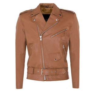 Veste de moto pour homme en cuir véritable de haute qualité, confortable, respirante, pour une utilisation en extérieur en hiver, séchage rapide - Product Image 1