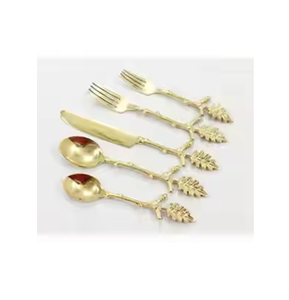 ชุดช้อนส้อมมีดทำจากทองเหลืองและเหล็ก6ชิ้นส่วนใหญ่ใช้สำหรับงานเลี้ยงอาหารค่ำและอาหารเช้า - Product Image 3