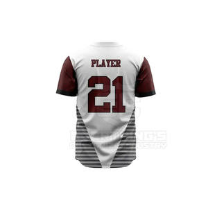 เสื้อเบสบอล/ซอฟต์บอลแบบยูนิเซ็กซ์ พิมพ์โลโก้ตามสั่ง ผลิตจากโรงงาน ดีไซน์เฉพาะตัว ไซส์พลัส ระบายอากาศได้ดี คอกลม น้ำหนัก 300 กรัม คุณภาพสูง - Product Image 6