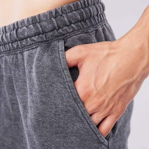 OEM/ODM más vendidos 100% algodón francés Terry de longitud larga lavado con ácido pantalones cortos Streetwear pantalones cortos ligeros para hombres - Product Image 5